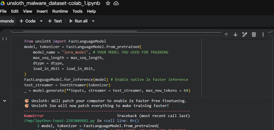 AI Fine Tuning | malware-dataset1-test1